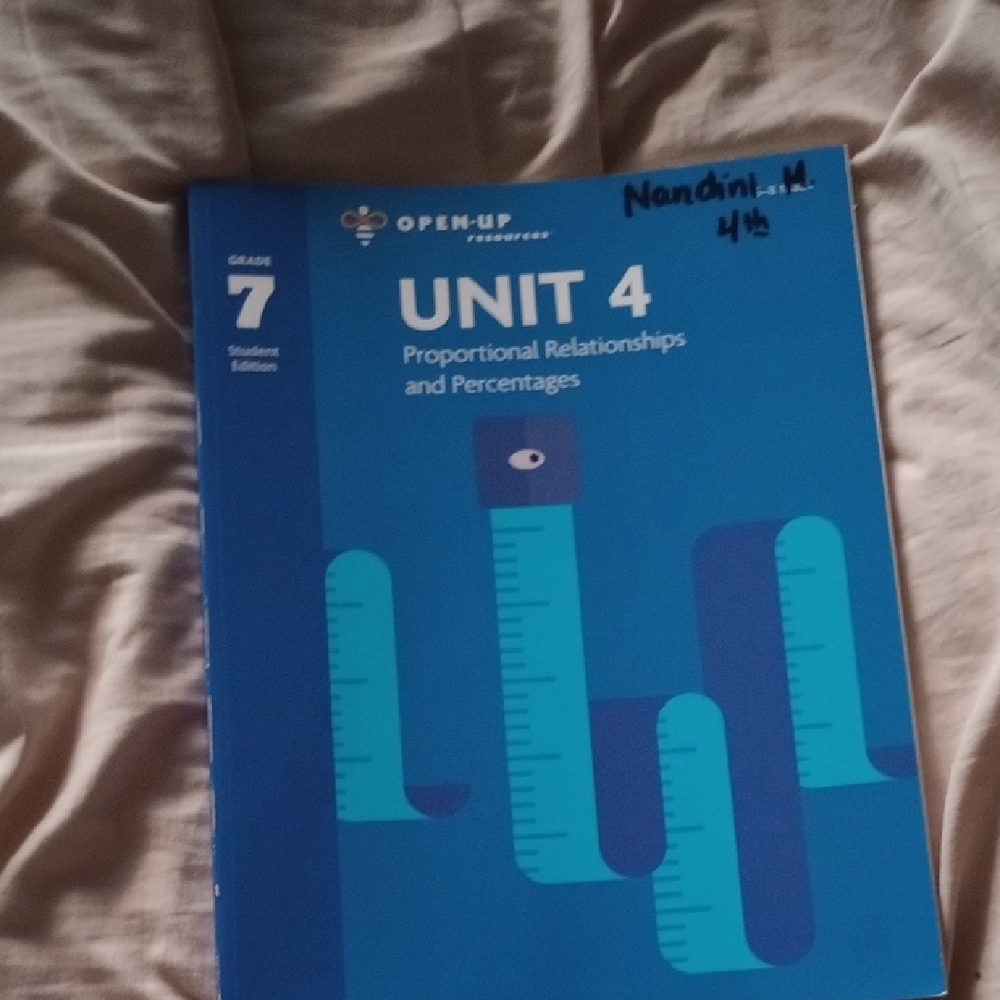 Open Up Resources Grade 7 Math Book